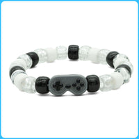 Grey Retro Controller Kandi Bracelet