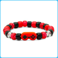 Red Retro Controller Kandi Bracelet
