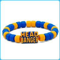 Blue Headbanger Kandi Bracelet