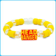 Pink Headbanger Kandi Bracelet