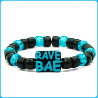 Blue & Black Rave Bae Kandi Bracelet