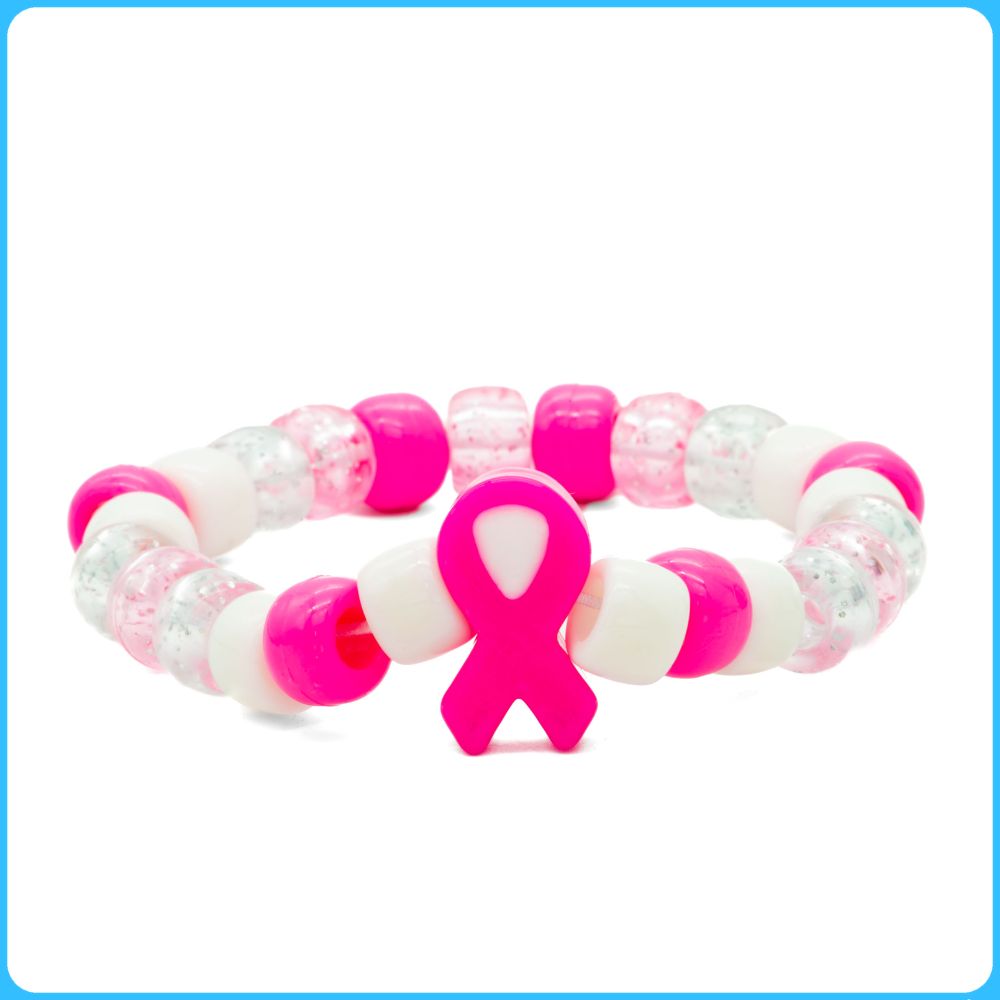 Breast Cancer Kandi Bracelet