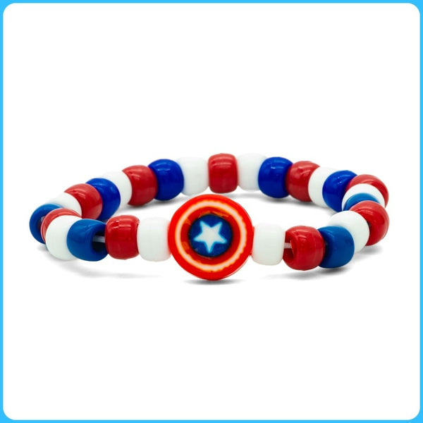 Captain America Kandi Bracelet