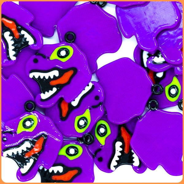 Purple Dinosaur Custom Charms