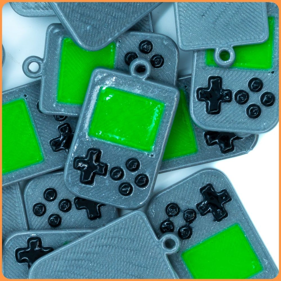 Grey Handheld Custom Charms