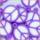 Purple Peace Sign Custom Charms