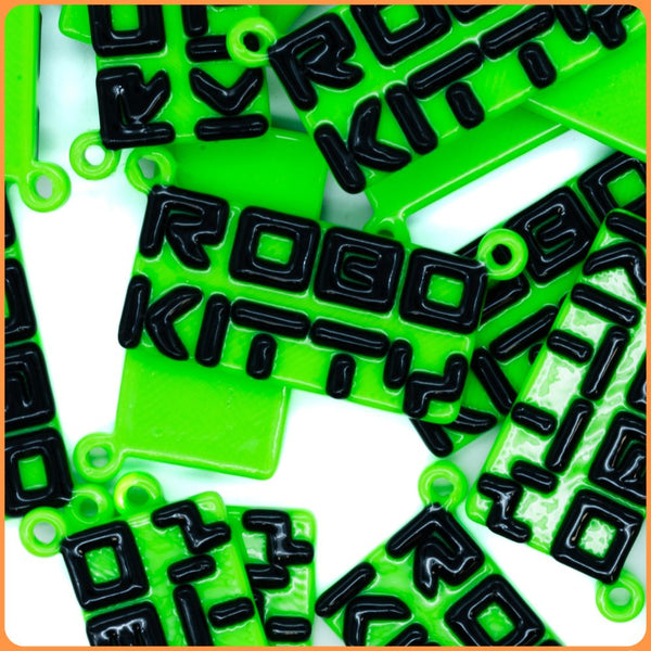 Green Robo Kitty Custom Charms