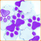 Purple Robo Kitty Paw Custom Charms