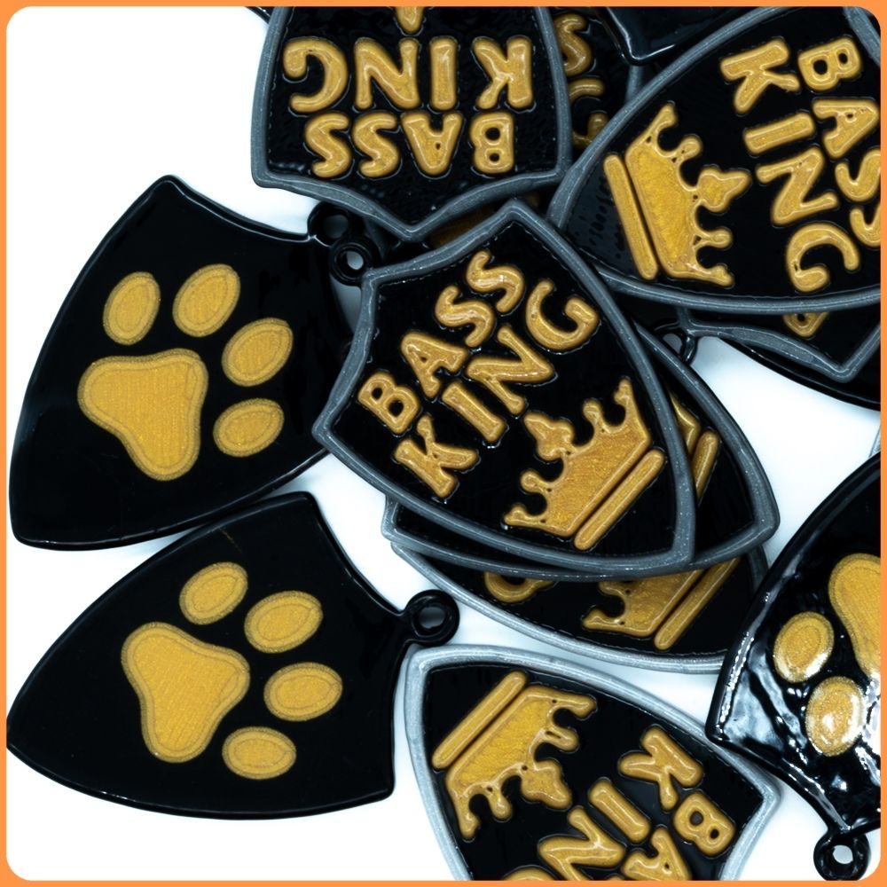 Gold Bass King Custom Charms