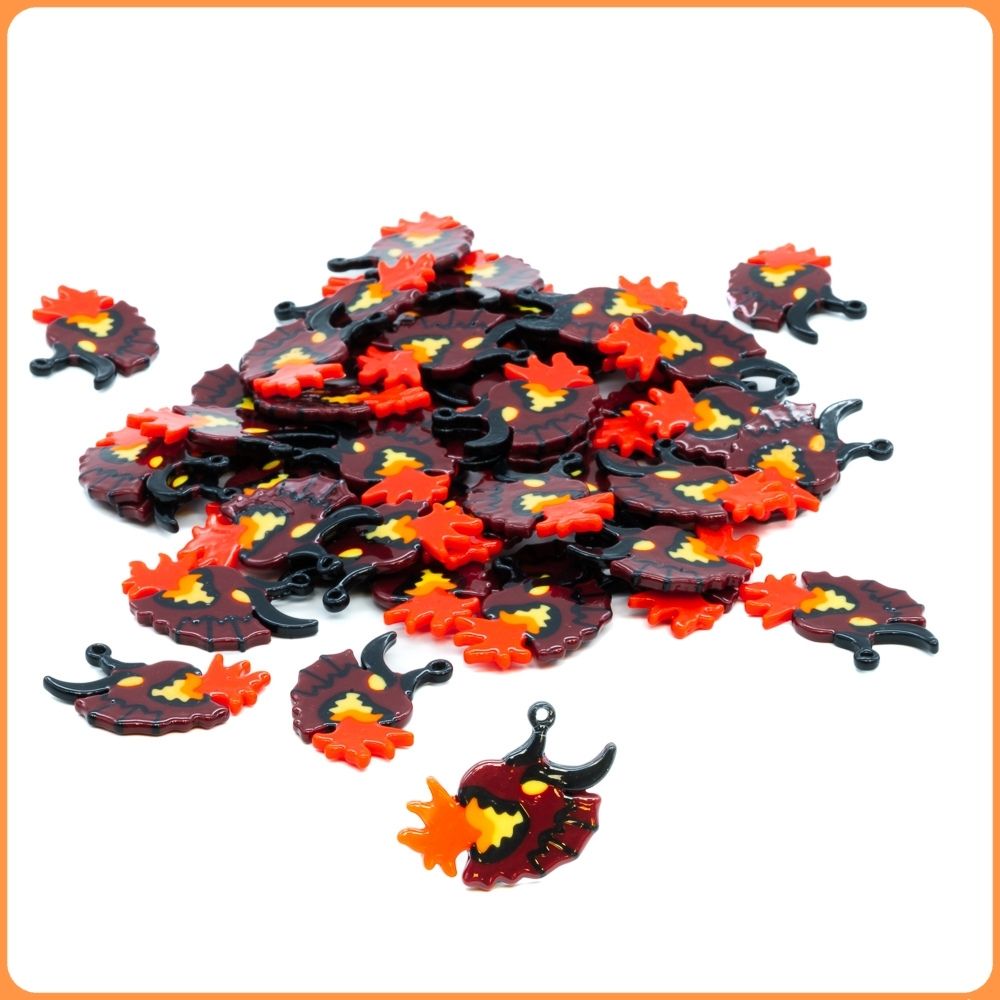 Red Flaming Dragon Custom Bead Charms