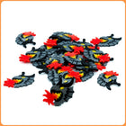 Grey Flaming Dragon Custom Charms