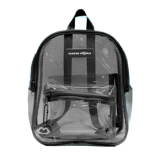 black clear mini backpack Black Clear Backpack | Festival Stadium Bag