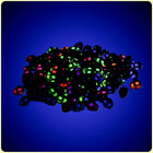 Black UV Skeleton Head Beads - 75/Pack