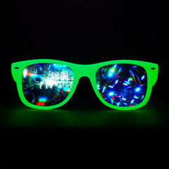 UV Reactive Green Diffraction Glasses