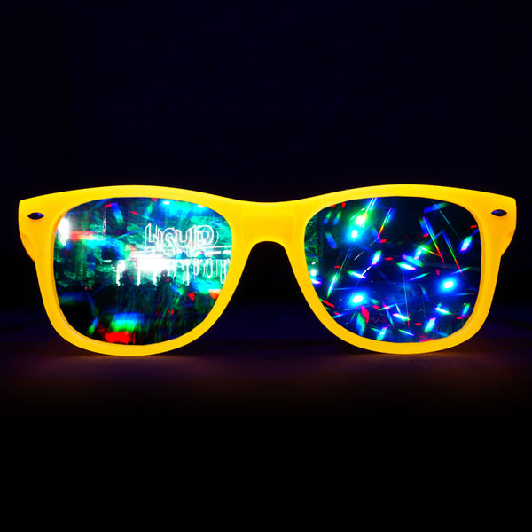 UV Reactive Orange Diffraction Glasses