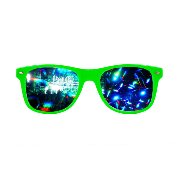 Green Diffraction Glasses