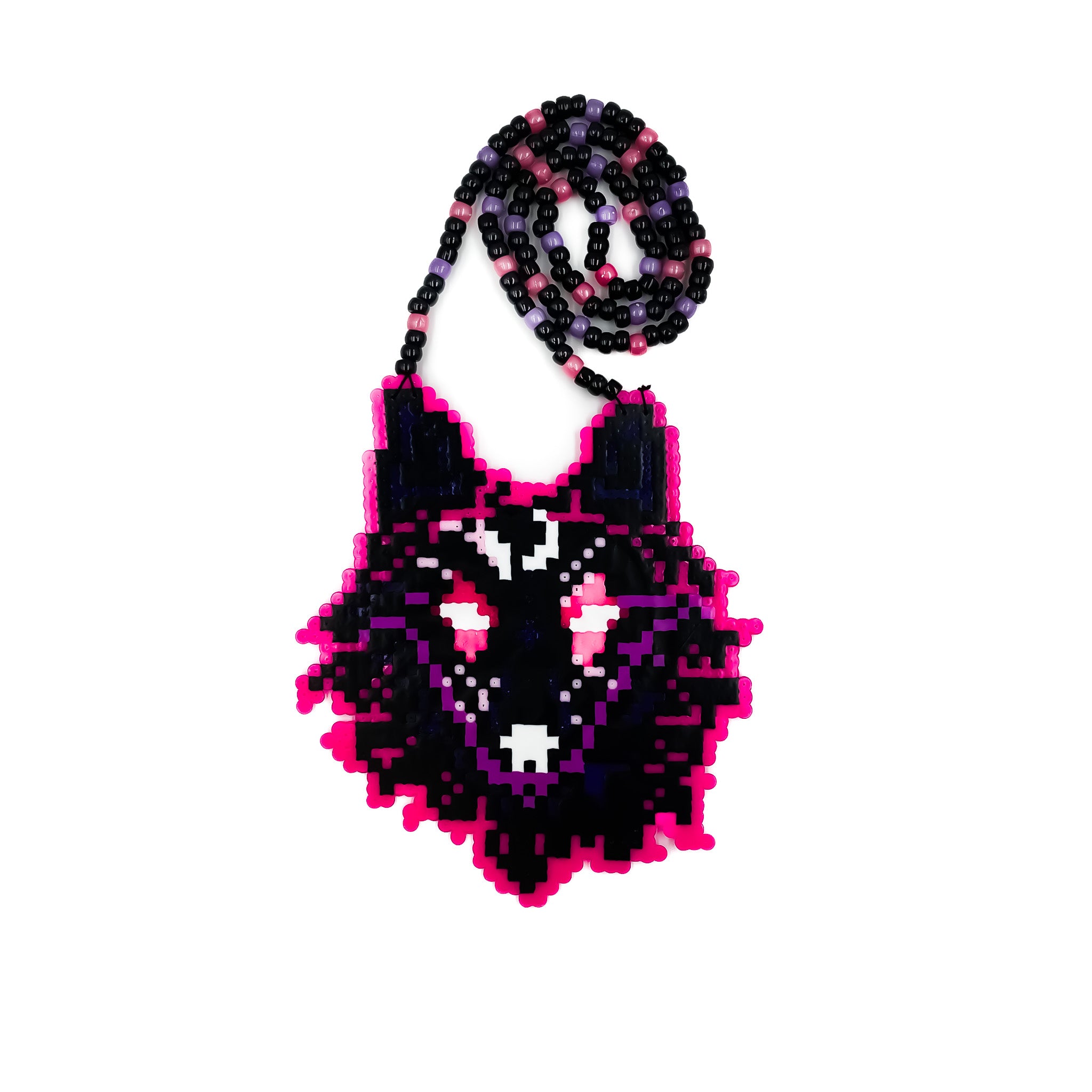 Trippy Wolf - (XL) Perler