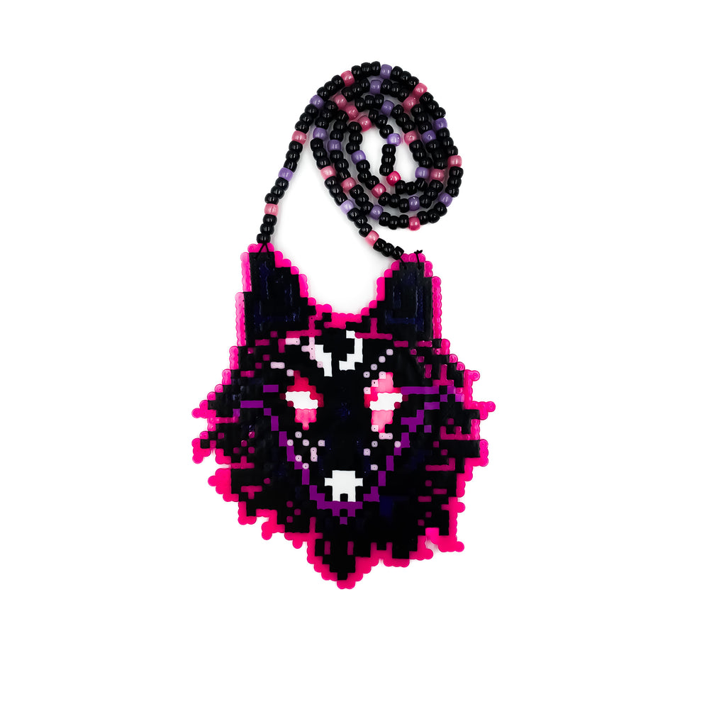 Trippy Wolf - (XL) Perler