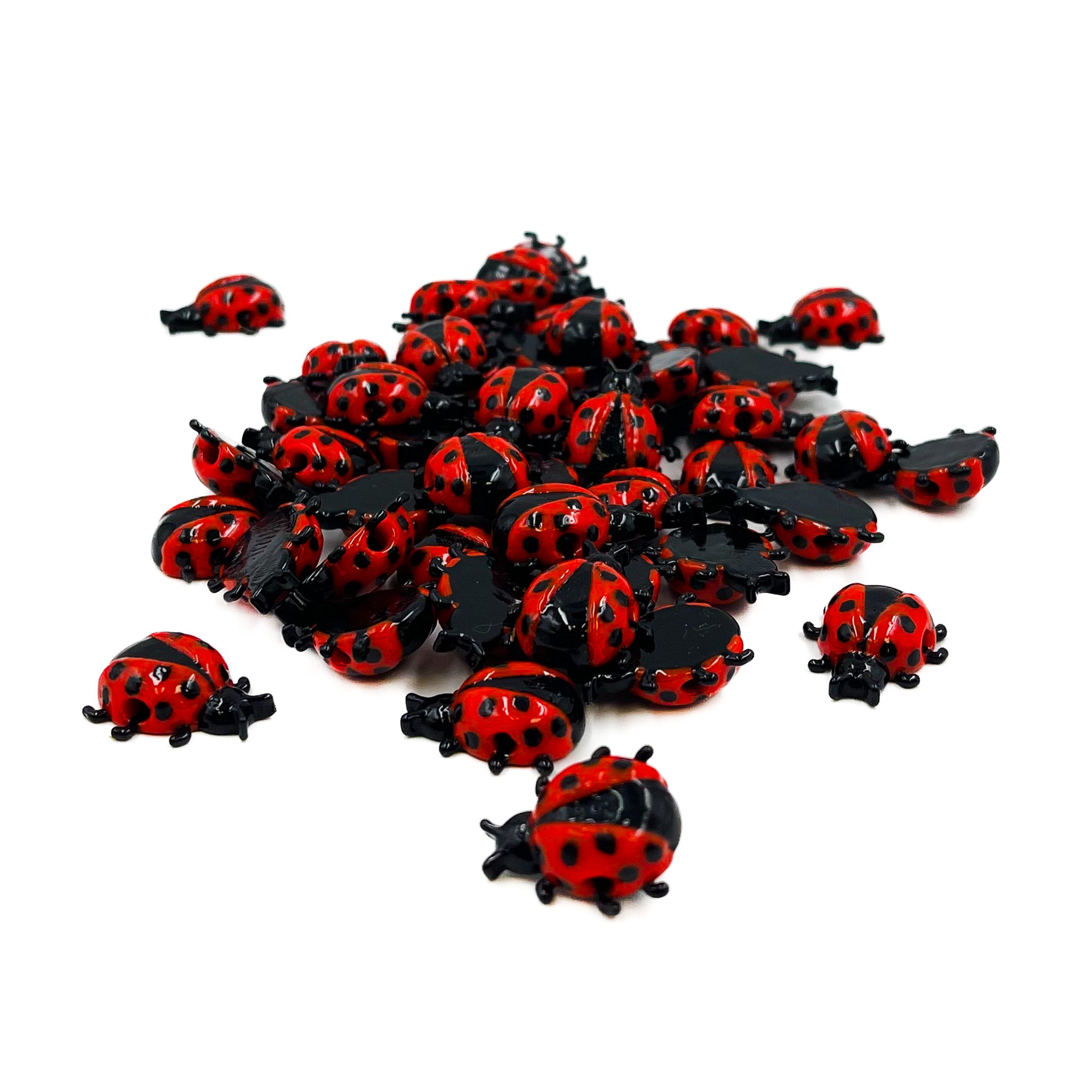 Lady Bug Custom Beads