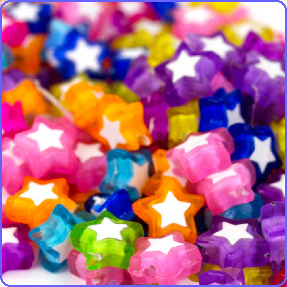 Electric Star Beads - 125/Pack