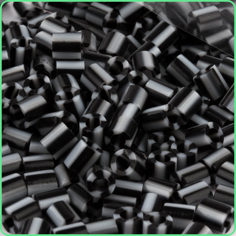 Candy Black Stripe Fuse Beads - 5mm -300/Pack