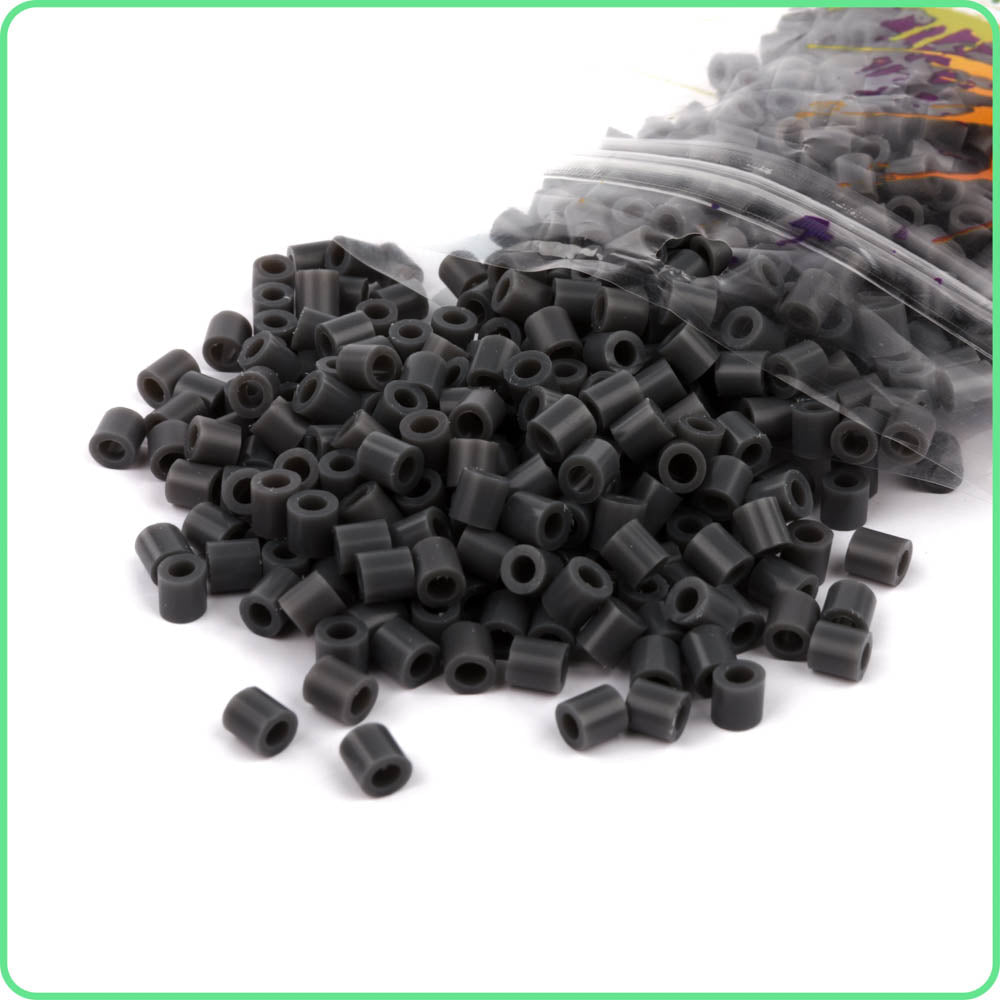 6000 Perler Beads - Grey - Fuse Bead Store