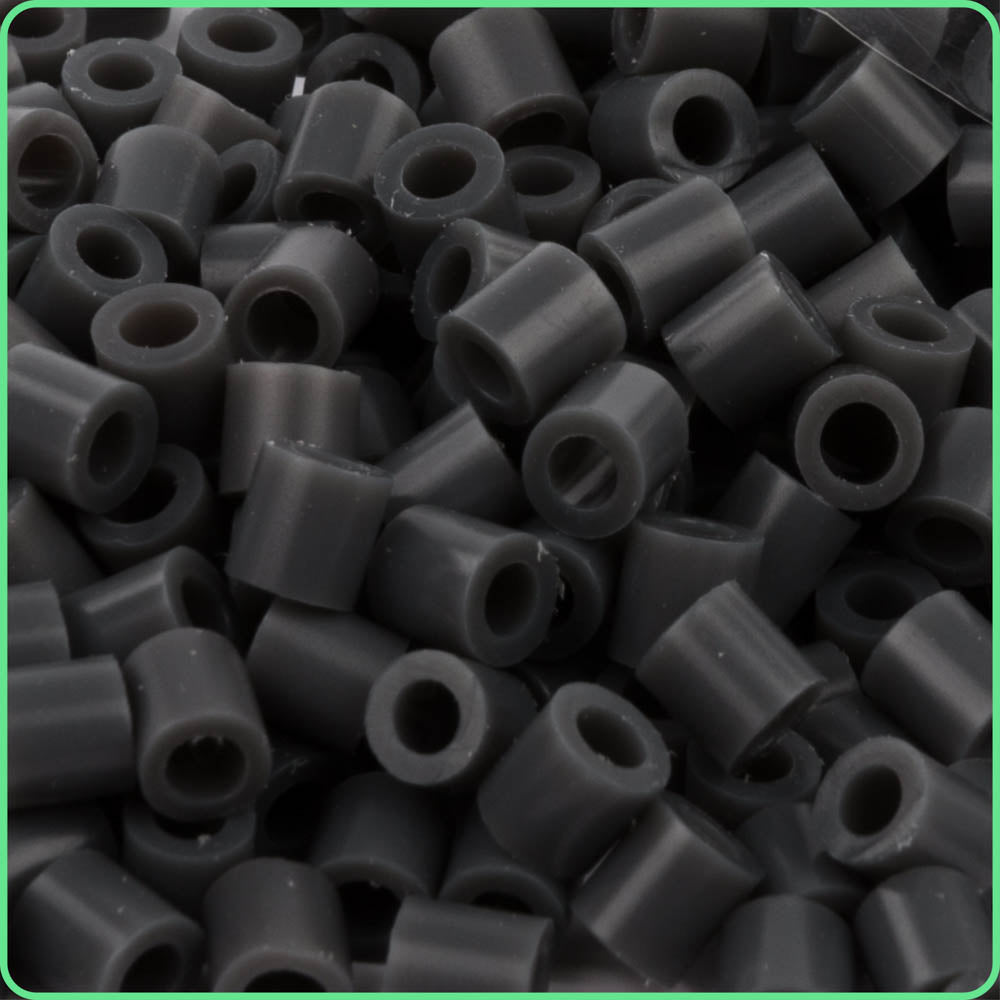 Dark Grey Gray Perler Beads Bead Starter Kit 1000 COUNT BAG LIGHT