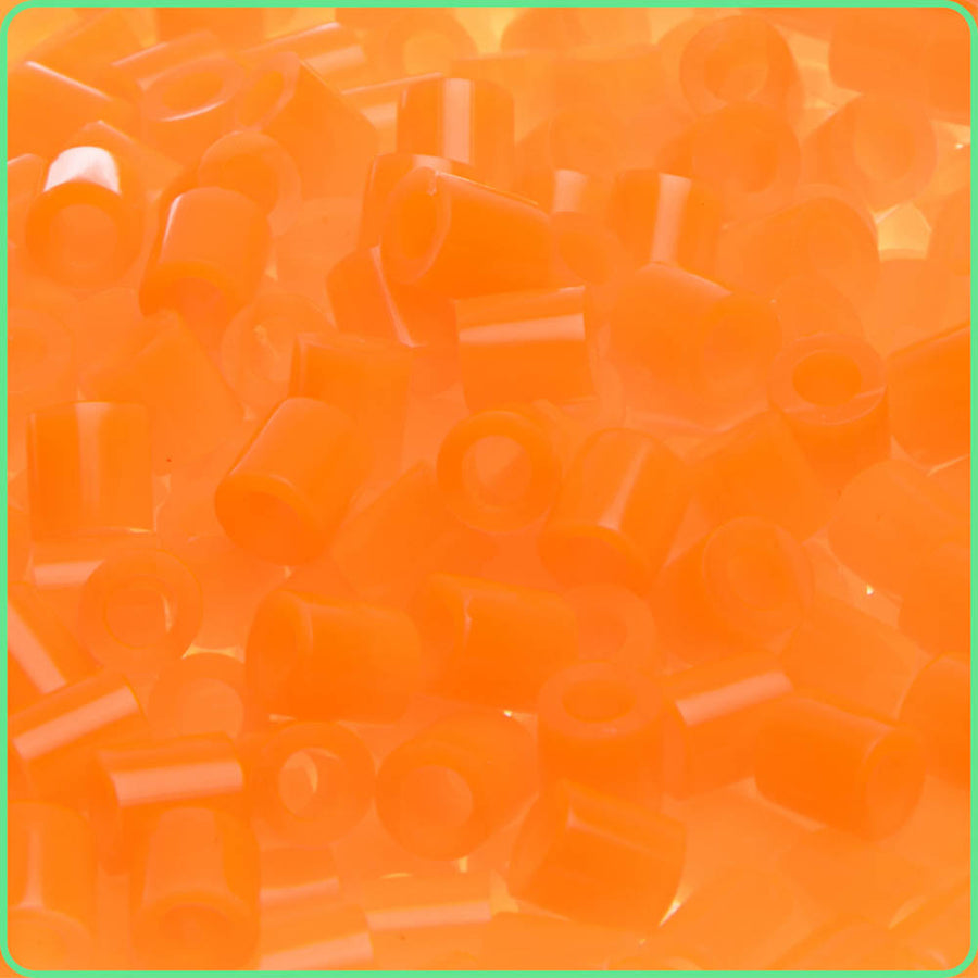 Translucent vibrant Orange Fuse Beads - 5mm - 1000/Pack