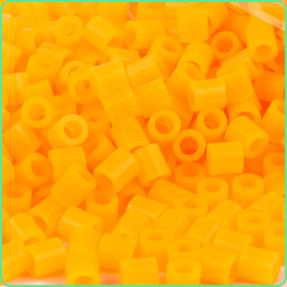 Neon Orange Translucent Fuse Beads - 5mm - 1000/Pack