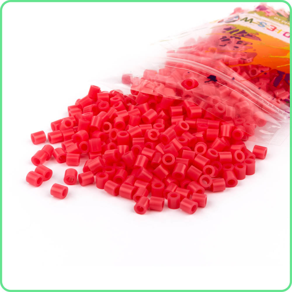 Perler Beads Fuse Beads for Crafts, 1000pcs, Red, 6.5