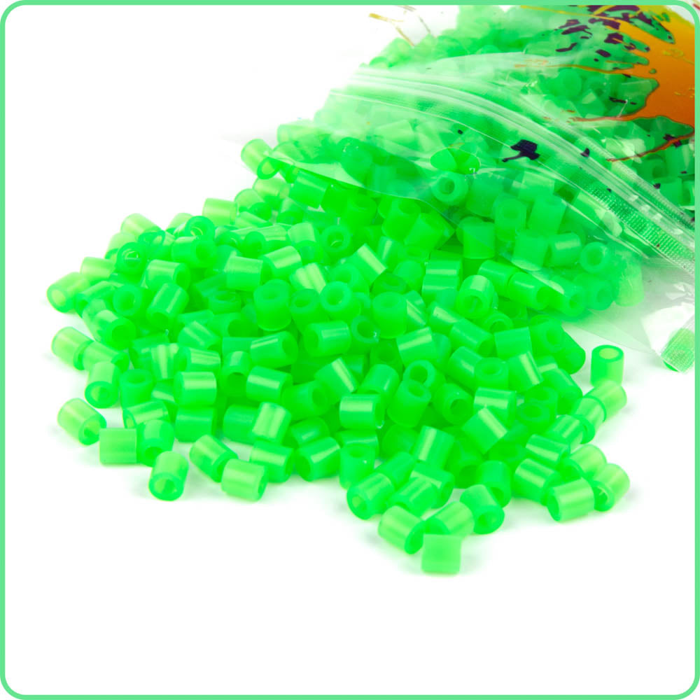 Green Translucent Fuse Beads - 5mm - 1000/Pack