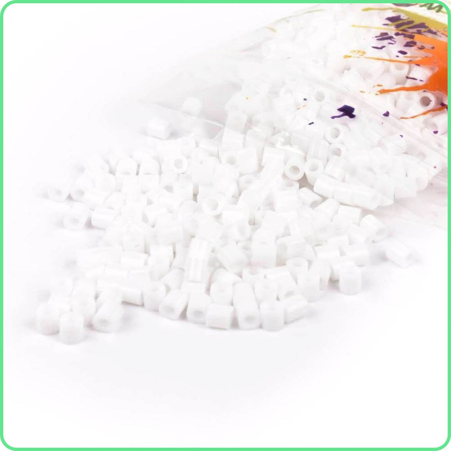 Snow White Fuse Beads - 5mm - 1000/Pack