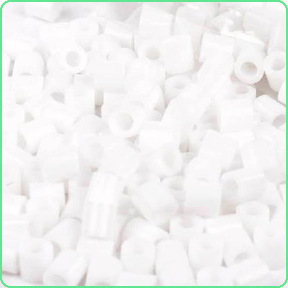 Snow White Fuse Beads - 5mm - 1000/Pack