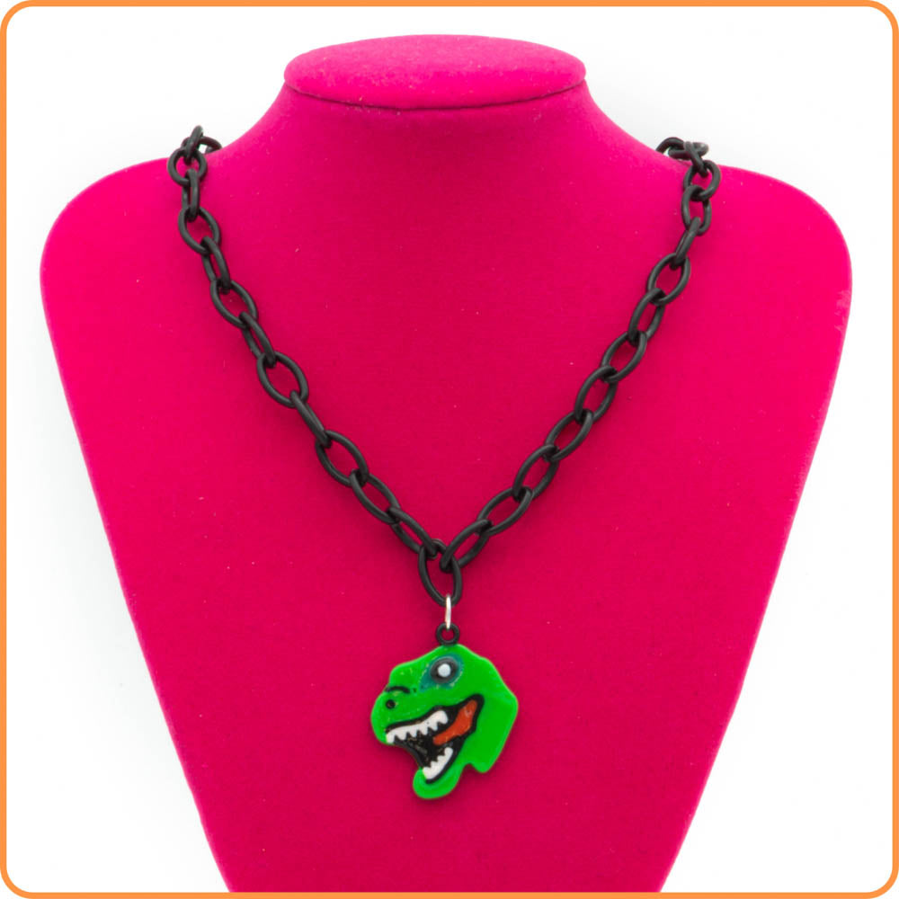 Jurassic Park T-Rex Skull Necklace | BoxLunch