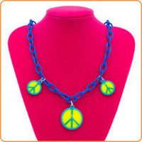 Peace Sign Kandi Necklace