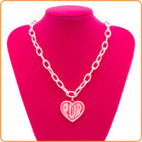 PLUR Heart Kandi Necklace
