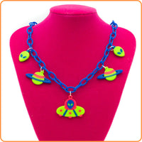 Green Space Vibes Kandi Necklace