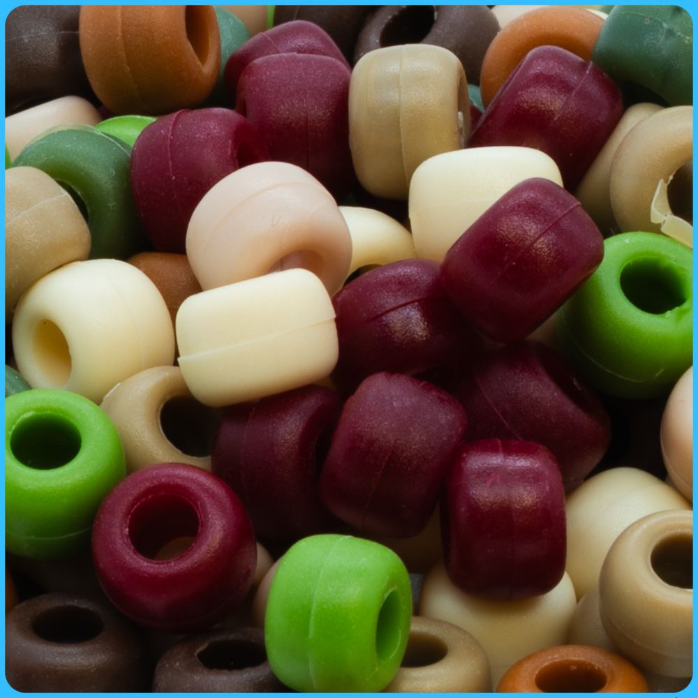 Camo Pony Beads - 9mm - 300/Pack