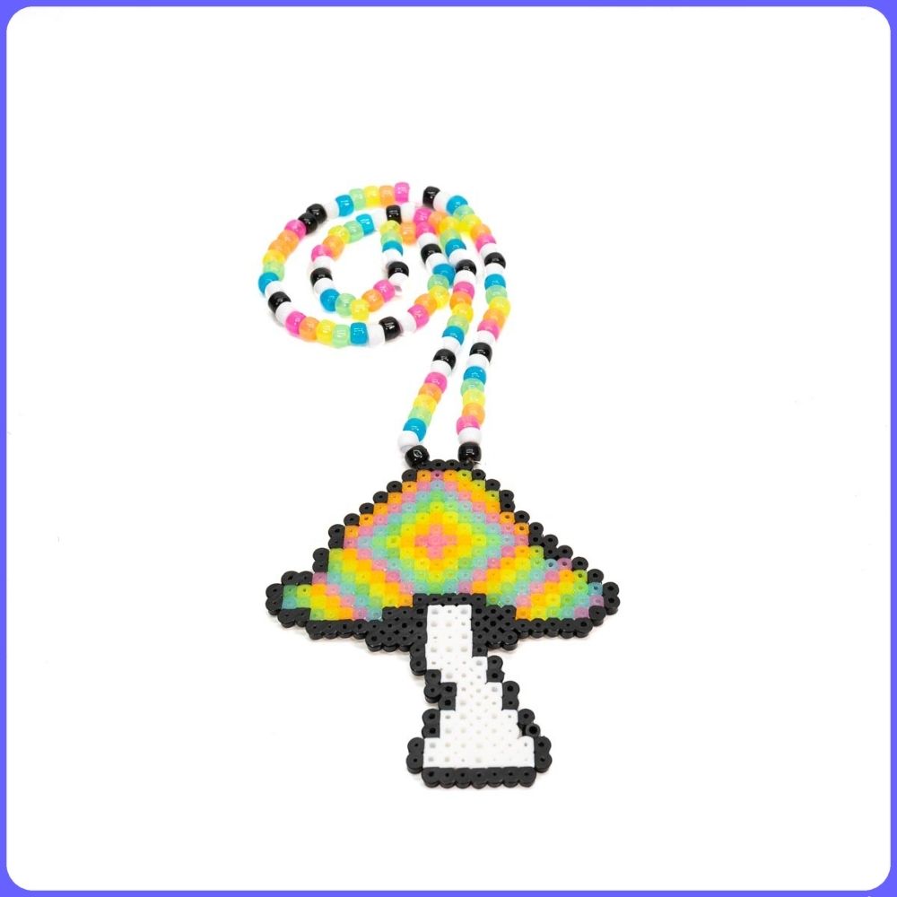 Trippy Mushroom - (M) Perler