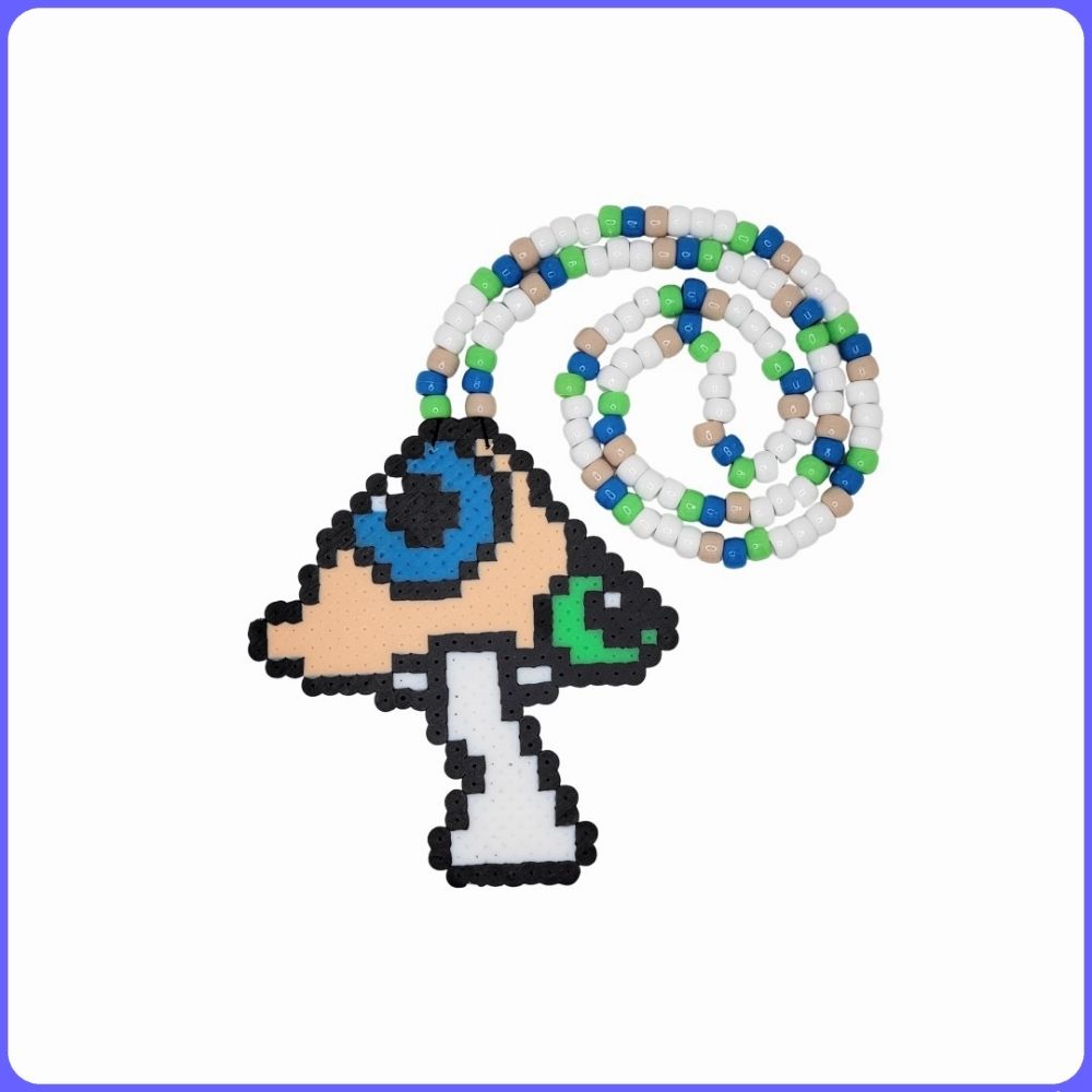 Trippy Mushroom - (M) Perler