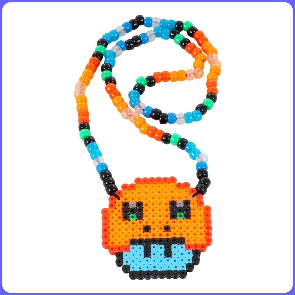 Buy UFO Alien Kandi Perler Bead Necklace Online in India - Etsy