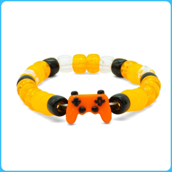 Orange Classic Controller Kandi Bracelet