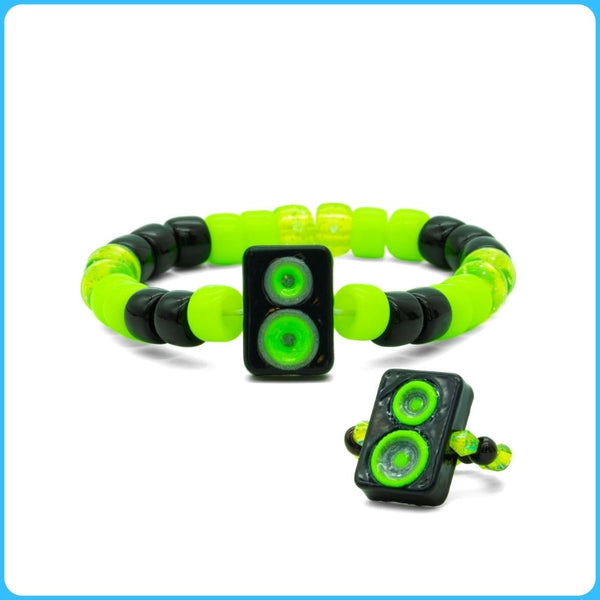 Speaker Kandi Ring & Bracelet - 2/Pack