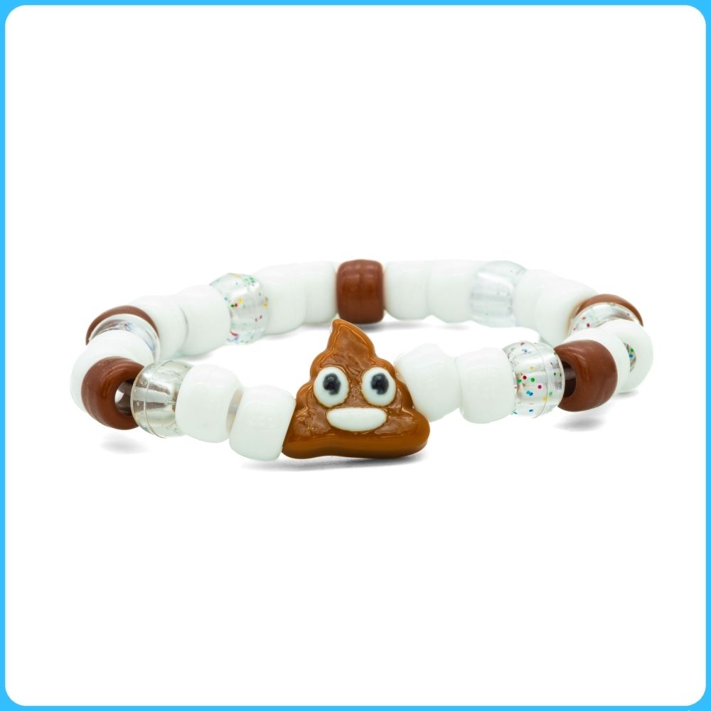 Poop Emoji Kandi Bracelet