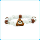Poop Emoji Kandi Ring & Bracelet - 2/Pack