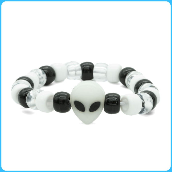 Glow-In-The-Dark Alien Kandi Bracelet