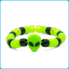 Green Alien Kandi Ring & Bracelet - 2/Pack