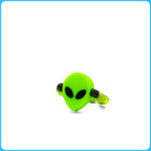 Green Alien Kandi Ring & Bracelet - 2/Pack