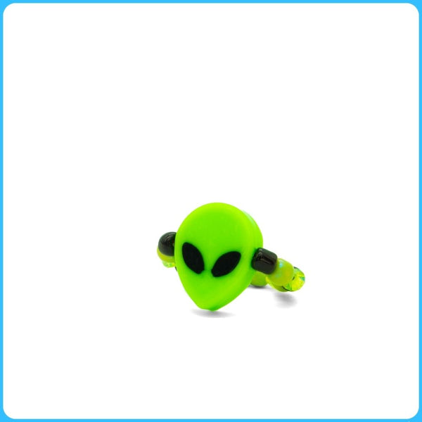 Green Alien Kandi Ring