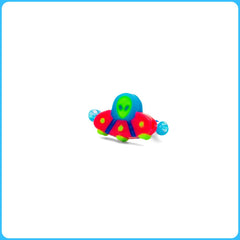 Pink Spaceship Kandi Ring